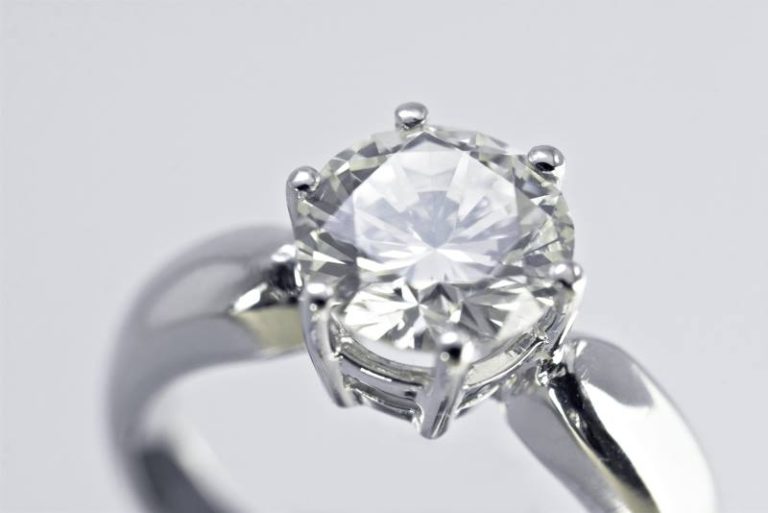 2 carat moissanite solitaire