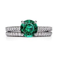 Round Emerald Ring
