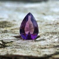 Amethyst crystal pear shape