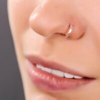 Female mode with left ring piercing