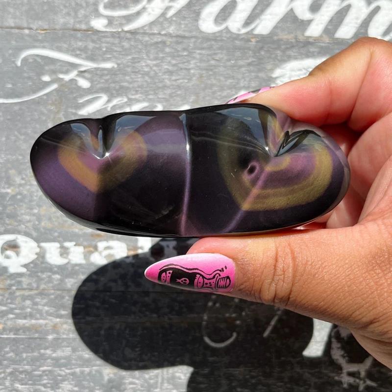 Rainbow Obsidian's properties:: Double Heart