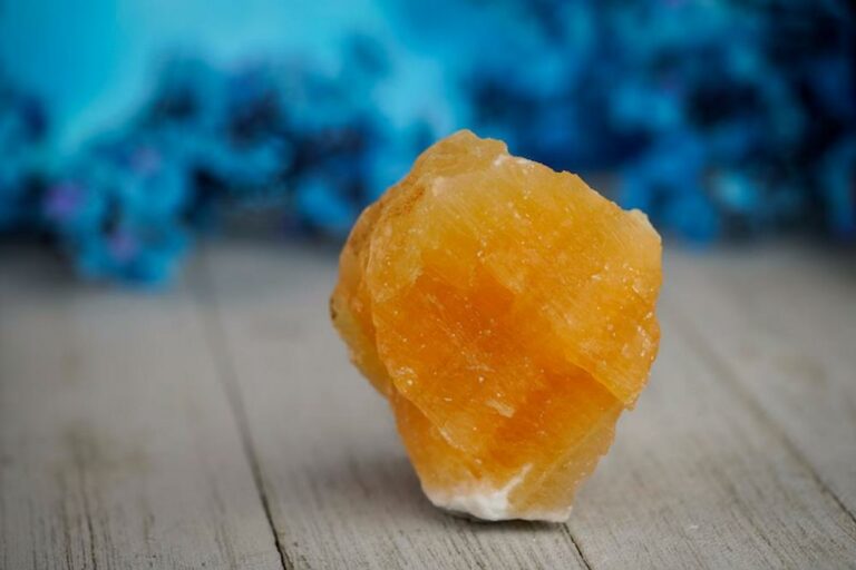 Orange Calcite Raw Crystal