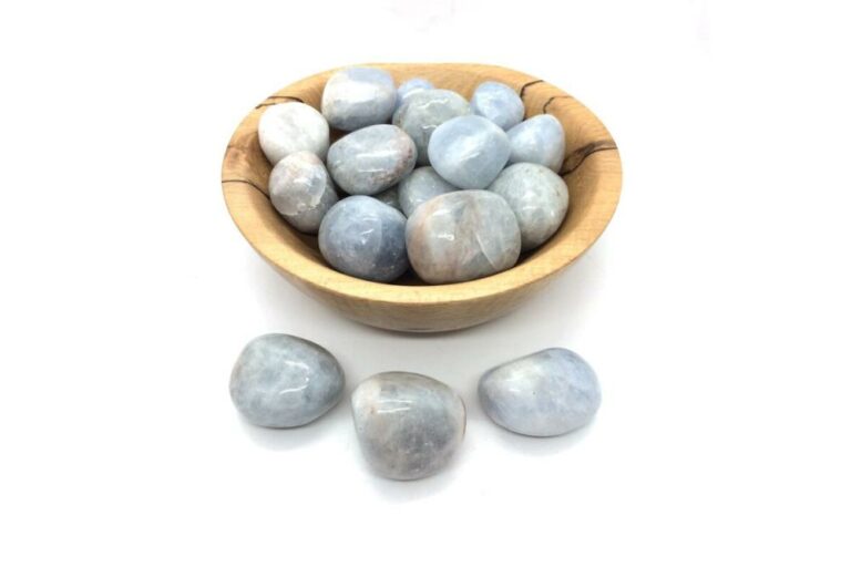 Blue Calcite Tumbled Stones