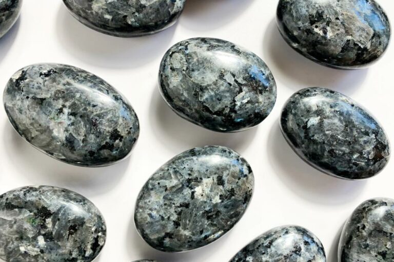 Larvikite Palm Stone