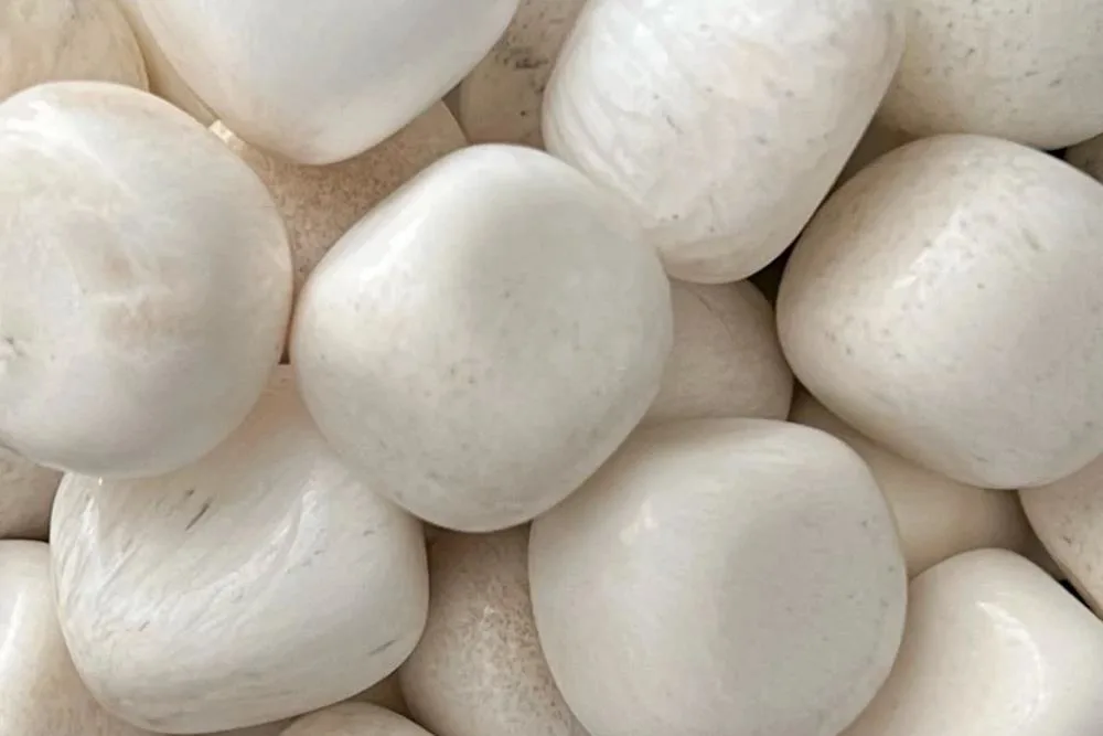 Polished Scolecite Tumbled Stones
