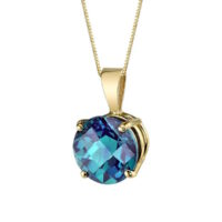 Alexandrite Pendant in Yellow Gold